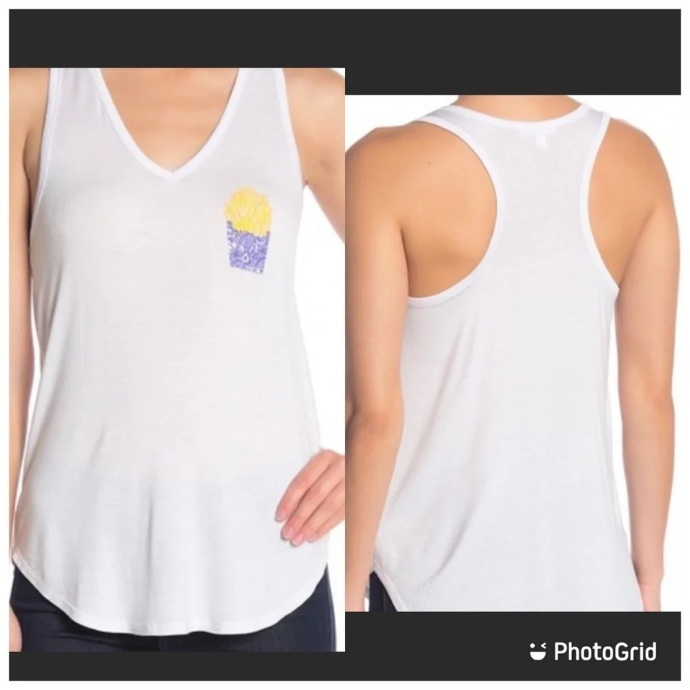 Abound Bouffant Broken Hearts French Fries Tank